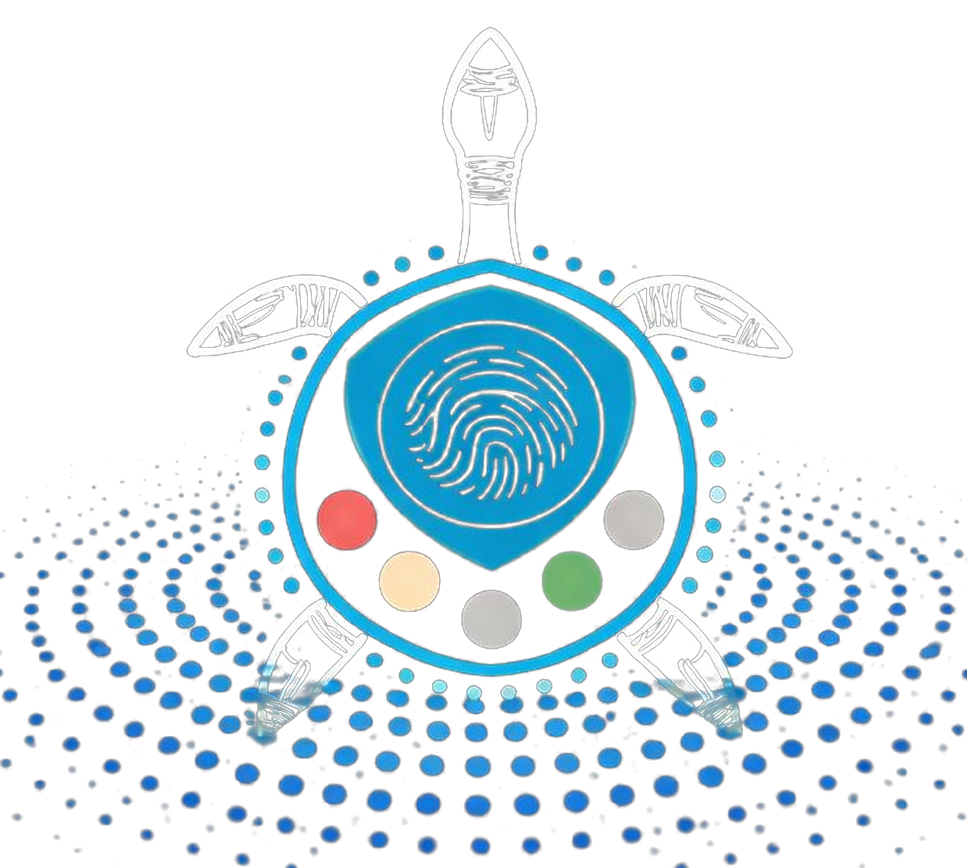 Marngo AI shield and fingerprint mark